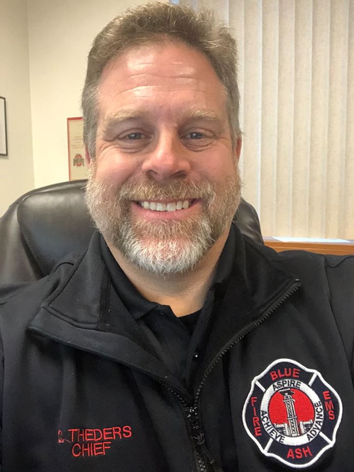 Fire Chief Theders with beard